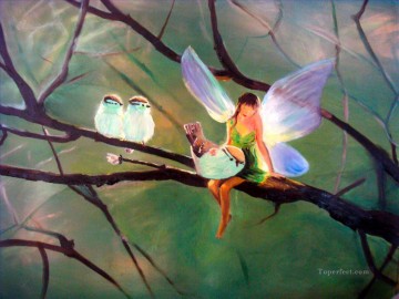 fairy and birds for kid Oil Paintings